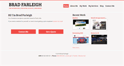 Desktop Screenshot of bradfarleigh.com
